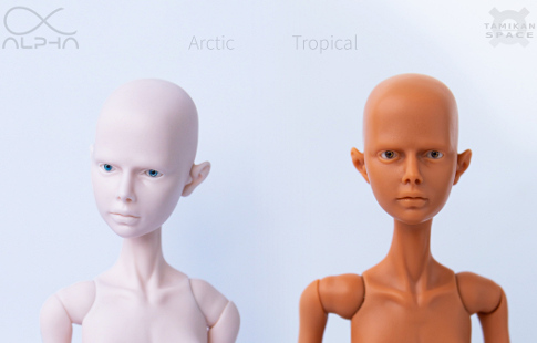 Arctic and Tropical skin tones of Tamikan Space Gal Alpha