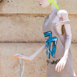 Tamikan Space Gal Kioni with Curious faceplate and Arctic skin tone