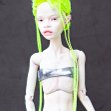Tamikan Space Gal Kioni, Curious faceplate, Stanced torso, Arctic tint