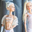 Tamikan Space Sprout Gals: Alpha and Curious Kioni with cyber limbs, Stanced torso, Mediterranean skin tone