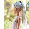Tamikan Space Gal Kioni with Curious face, cyber leg, Stanced torso, Mediterranean skin tone