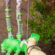 Aua is walking a SuccuLettie Tardigrade and Abyss Gal Kioni is walking a SandieWorm one